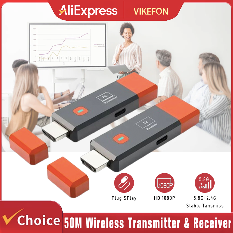 Hdmi Adapter - 50M Wireless Transmission Video Transmitter Receiver