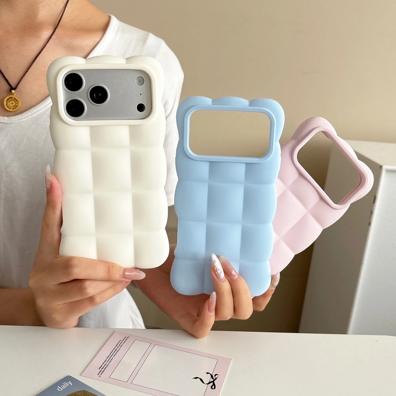 Huawei Mate 60 - Lattice 3D Block Silicone Phone Case
