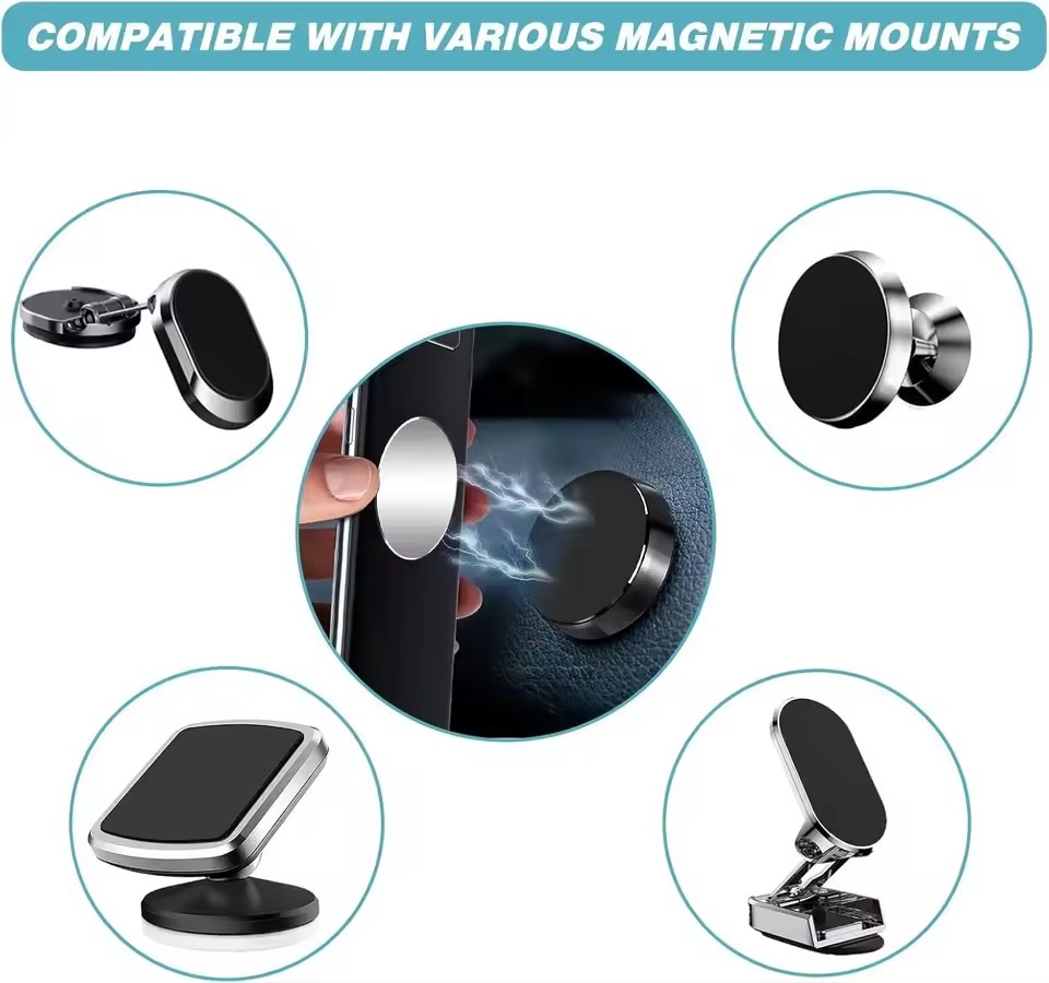 1/50Pcs Magnetic Metal Plate F - Phone Holder ulasan dan harga