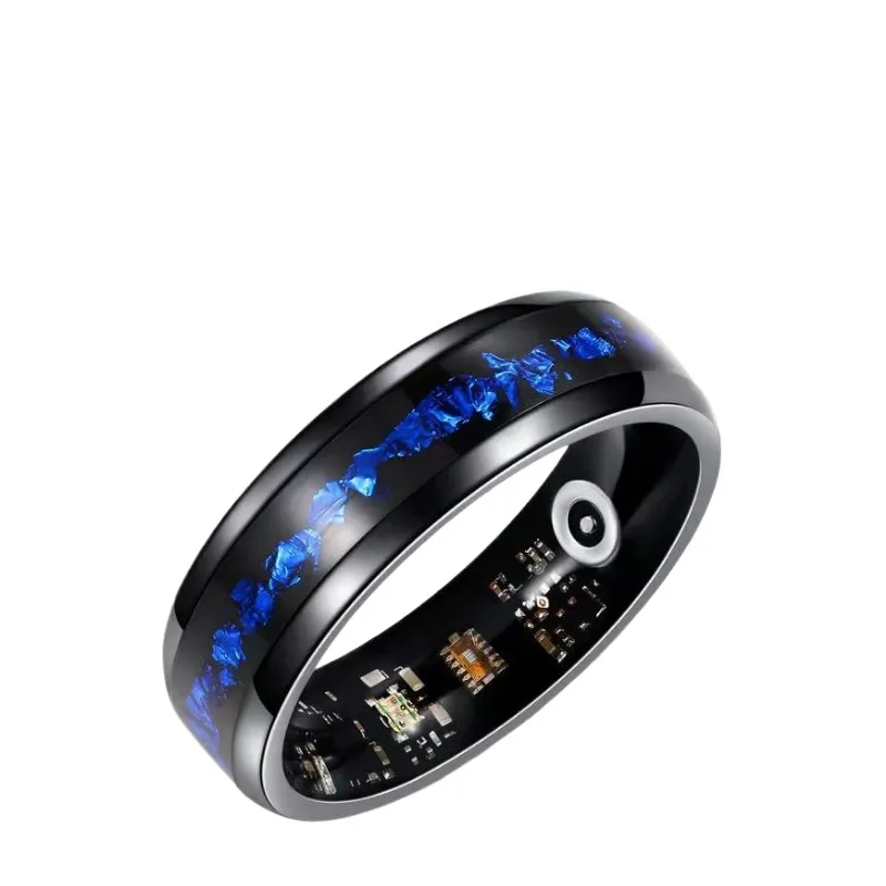 Smart Ring Blue Gold Foil Desi - Smart Watch ulasan dan harga