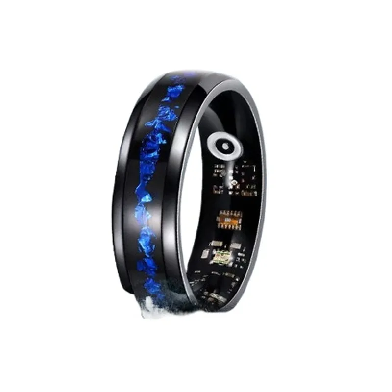 Smart Ring Blue Gold Foil Desi - Smart Watch ulasan dan harga