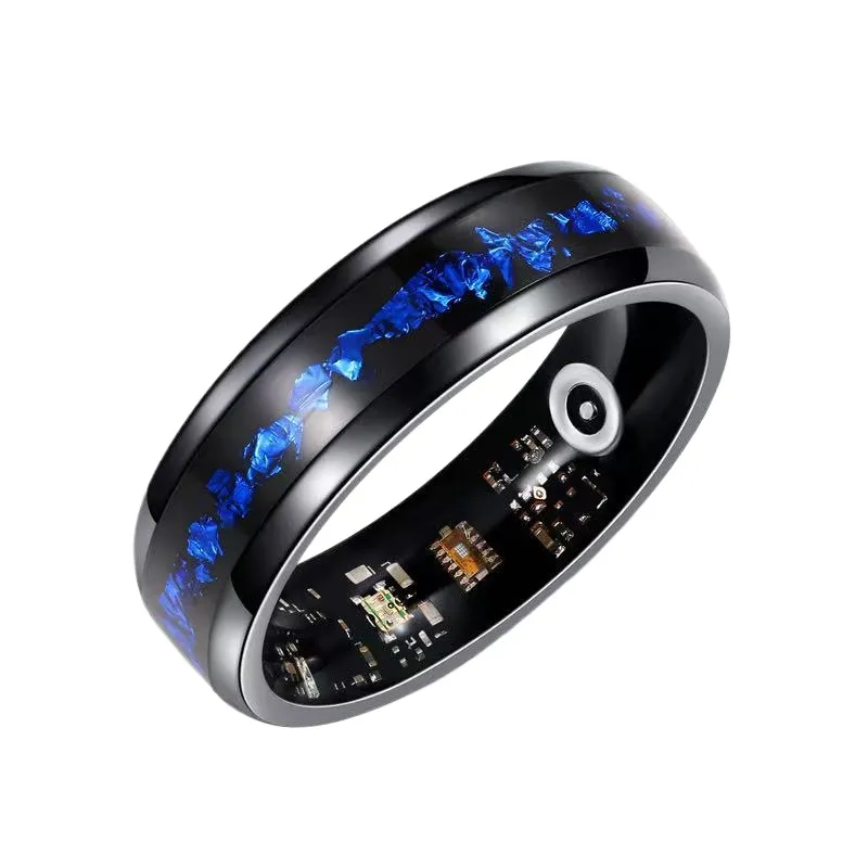 Smart Ring Blue Gold Foil Desi - Smart Watch ulasan dan harga