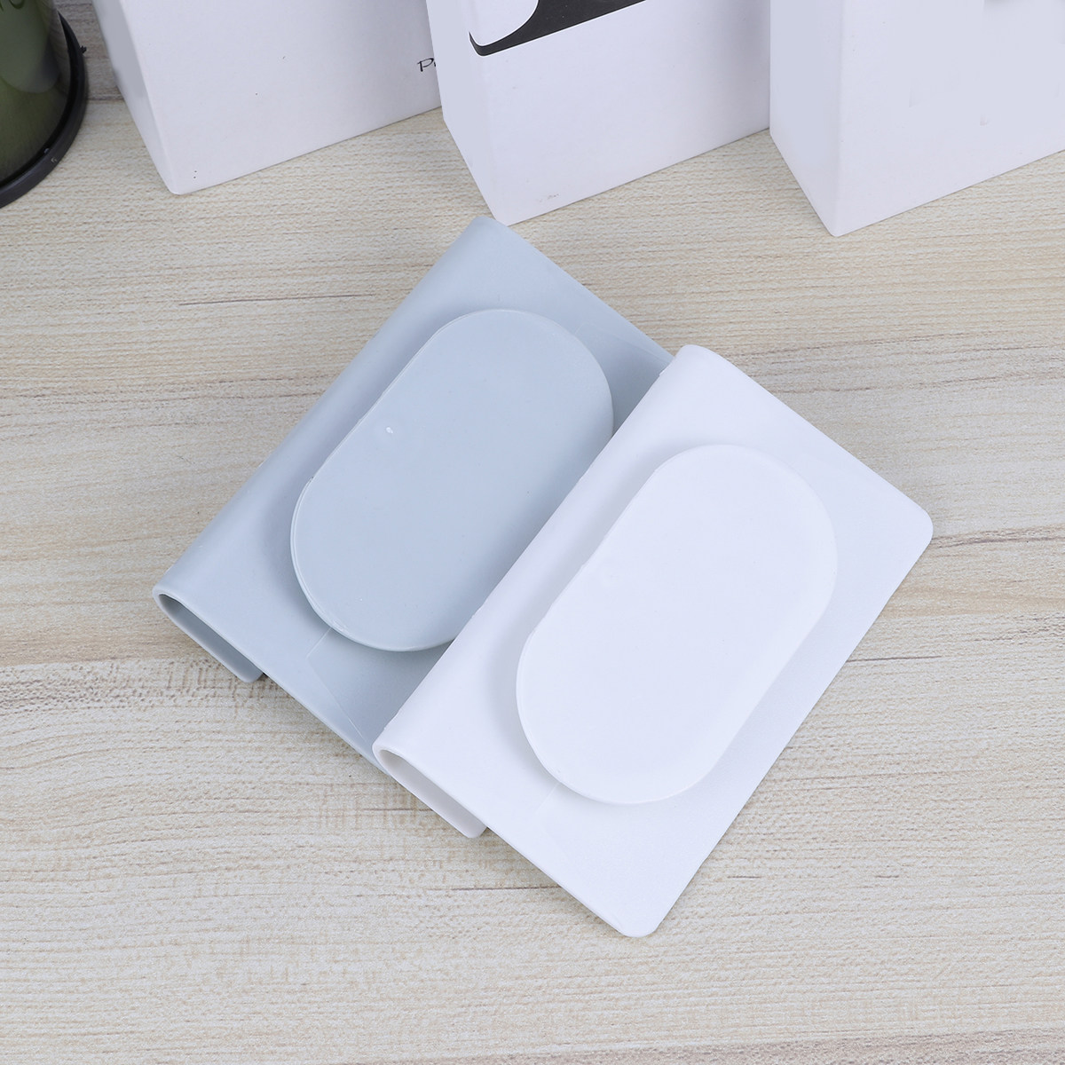 2Pcs Wall Mounted Phone Holder - Cable Organizer ulasan dan harga