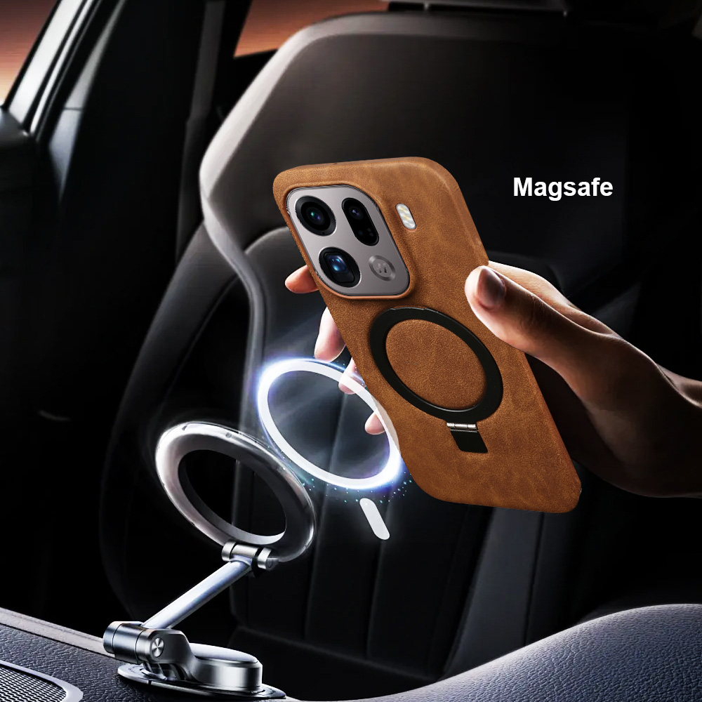 Magnetic Bracket Ring Leather  - Oppo Find X8 ulasan dan harga