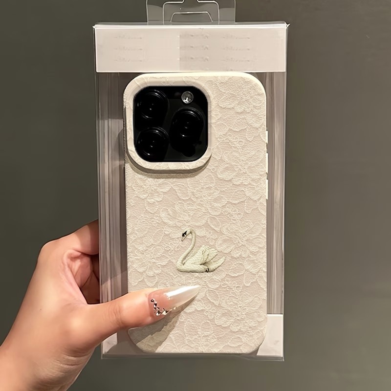 Lace Swan Pattern Lychee Textu - Usb Charger ulasan dan harga