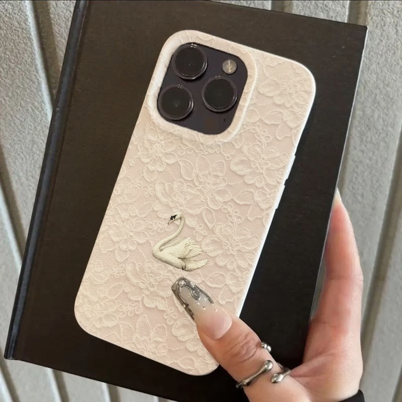Lace Swan Pattern Lychee Textu - Usb Charger ulasan dan harga