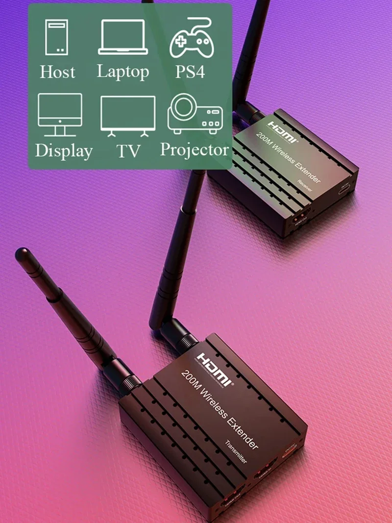 200M Wireless HDMI Extender Vi - Hdmi Adapter ulasan dan harga