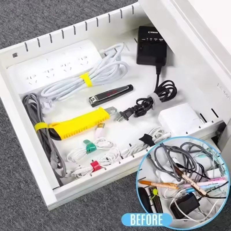 10/30/50Pcs Reusable Hook And  - Cable Organizer ulasan dan harga