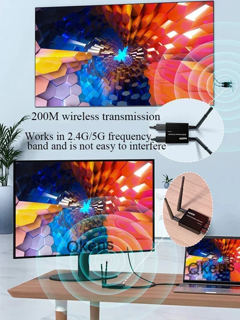 Wireless HDMI Extender Audio V - Hdmi Adapter ulasan dan harga