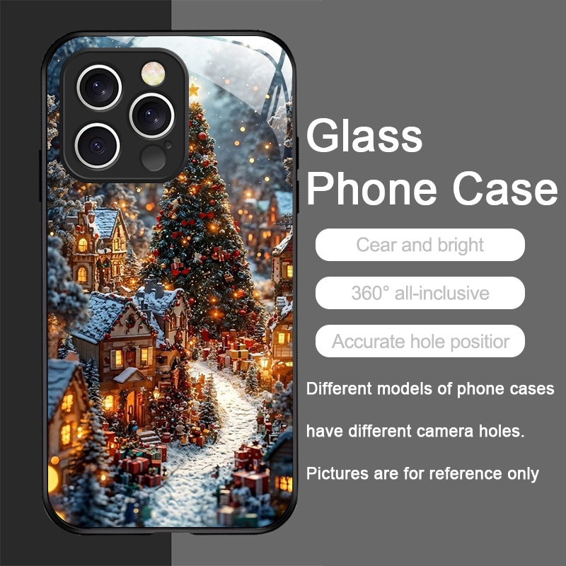 Christmas Tree Gift Snowy Town - Usb Charger ulasan dan harga