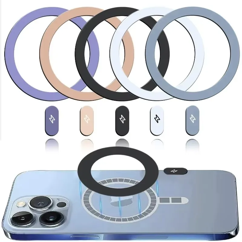 5/1Pcs Metal Plate Sticker Rin - Wireless Charger ulasan dan harga
